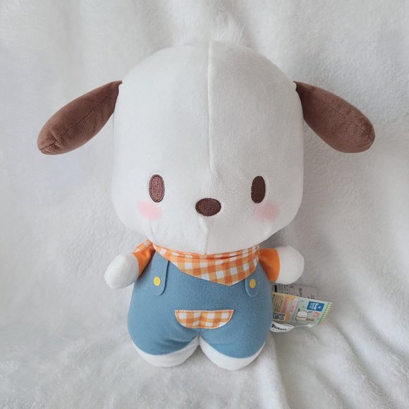 Pochacco - Country Outfit Jumbo Plush - Orange Scarf - Picture 1 of 3